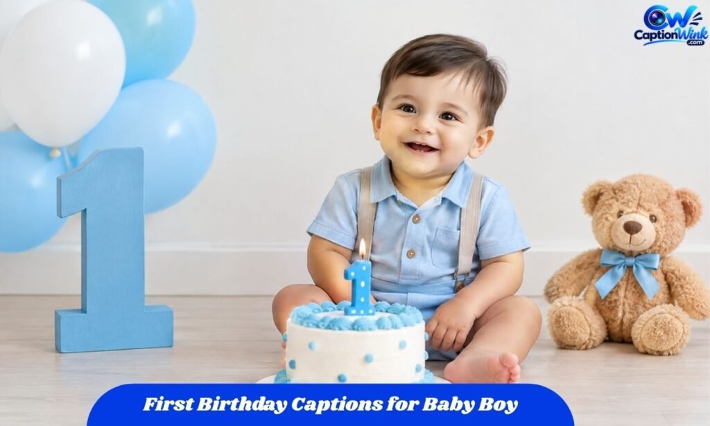 First Birthday Captions for Baby Boy
